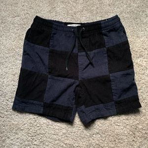PacSun Corduroy Volley Shorts - Medium - Black / Blue